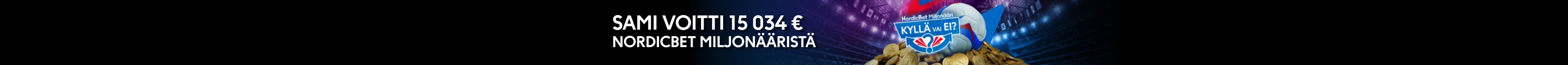 Sami voitti 15 034 € NordicBet Miljonääristä